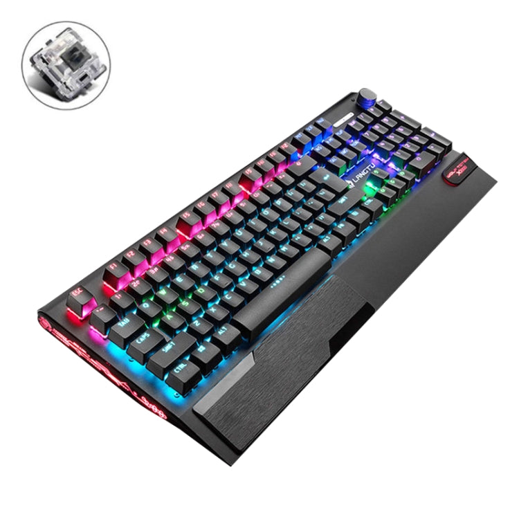 LANGTU K1000 104 Tasti Gioco Tastiera cablata portatile USB luminosa, lunghezza cavo: 1,5 m LANGTU K1000 104 Tasti Gioco Tastiera cablata portatile USB luminosa, lunghezza cavo: 1,5 m